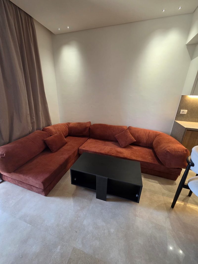 Ancient Sands Two Bedroom Pool View — living room couch